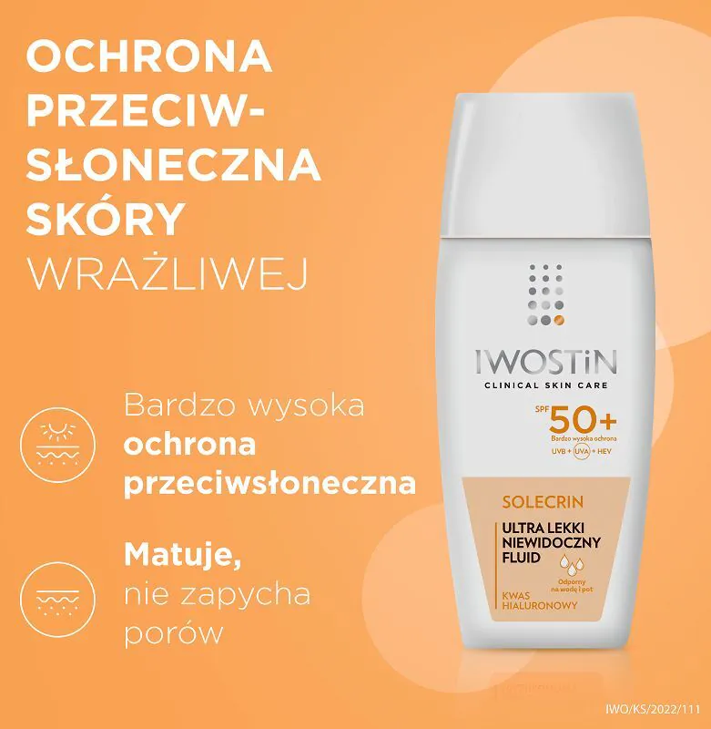 Iwostin Solecrin Ultra Lekki fluid do twarzy SPF50+