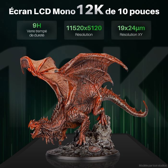 ELEGOO Saturn 4 3D-printer, 12K MSLA-scherm, automatische nivellering, groot printformaat 218,88 x 122,88 x 220 mm³
