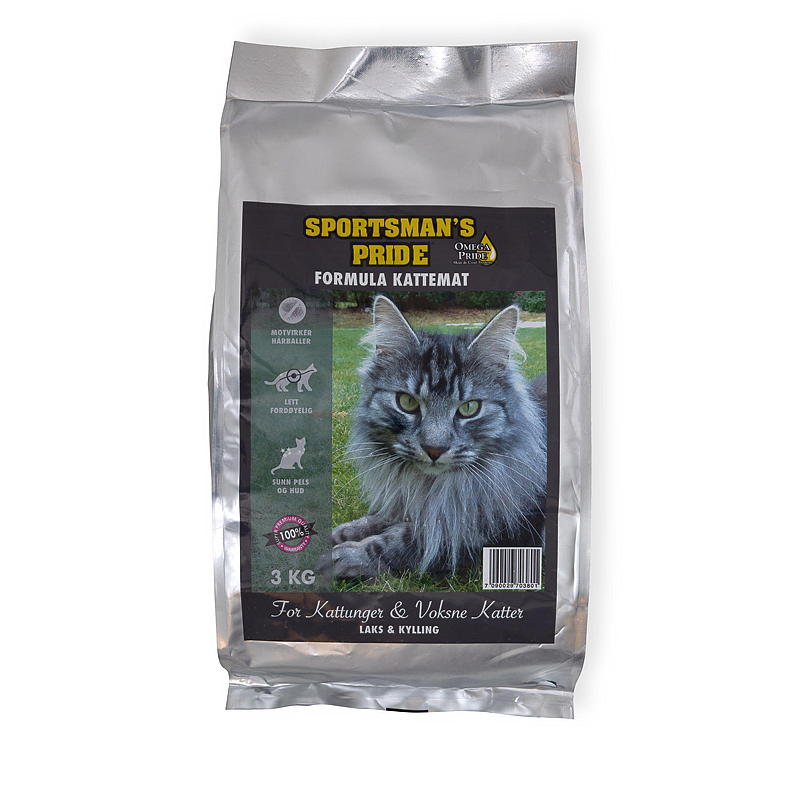Sportsmans kattemat 3 kg profesjonelt, Sportsmans Pride