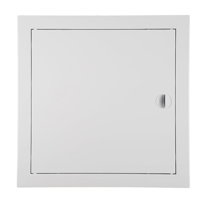 Escotilla de inspección de 40x40 cm - Plástico, para inspección, montaje horizontal y vertical - Blanco, con marco, ADGO