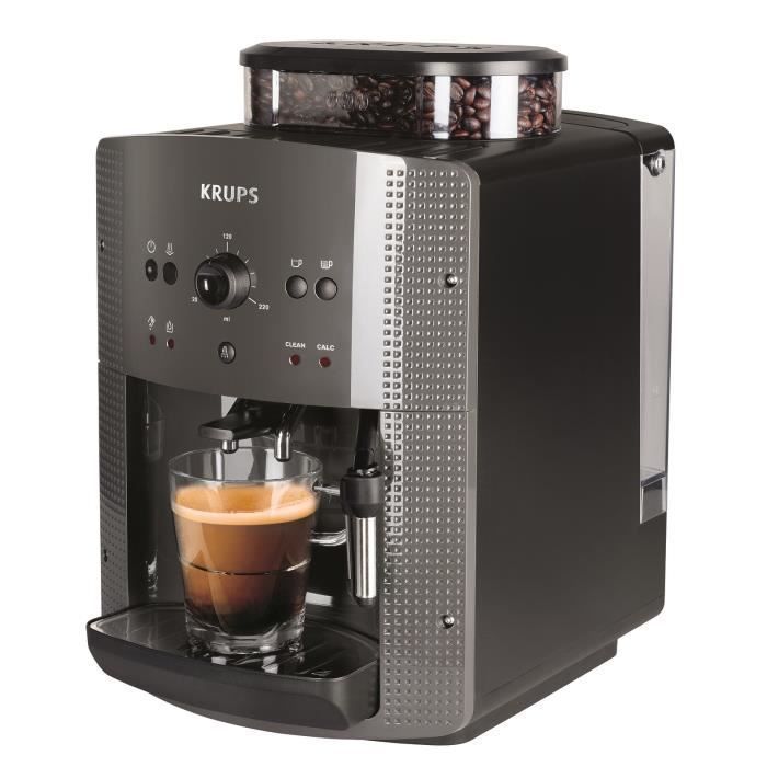 KRUPS EA810B70 Essential Bean-to-Cup Coffee Machine - Integrated Grinder - 15 Bars - Black