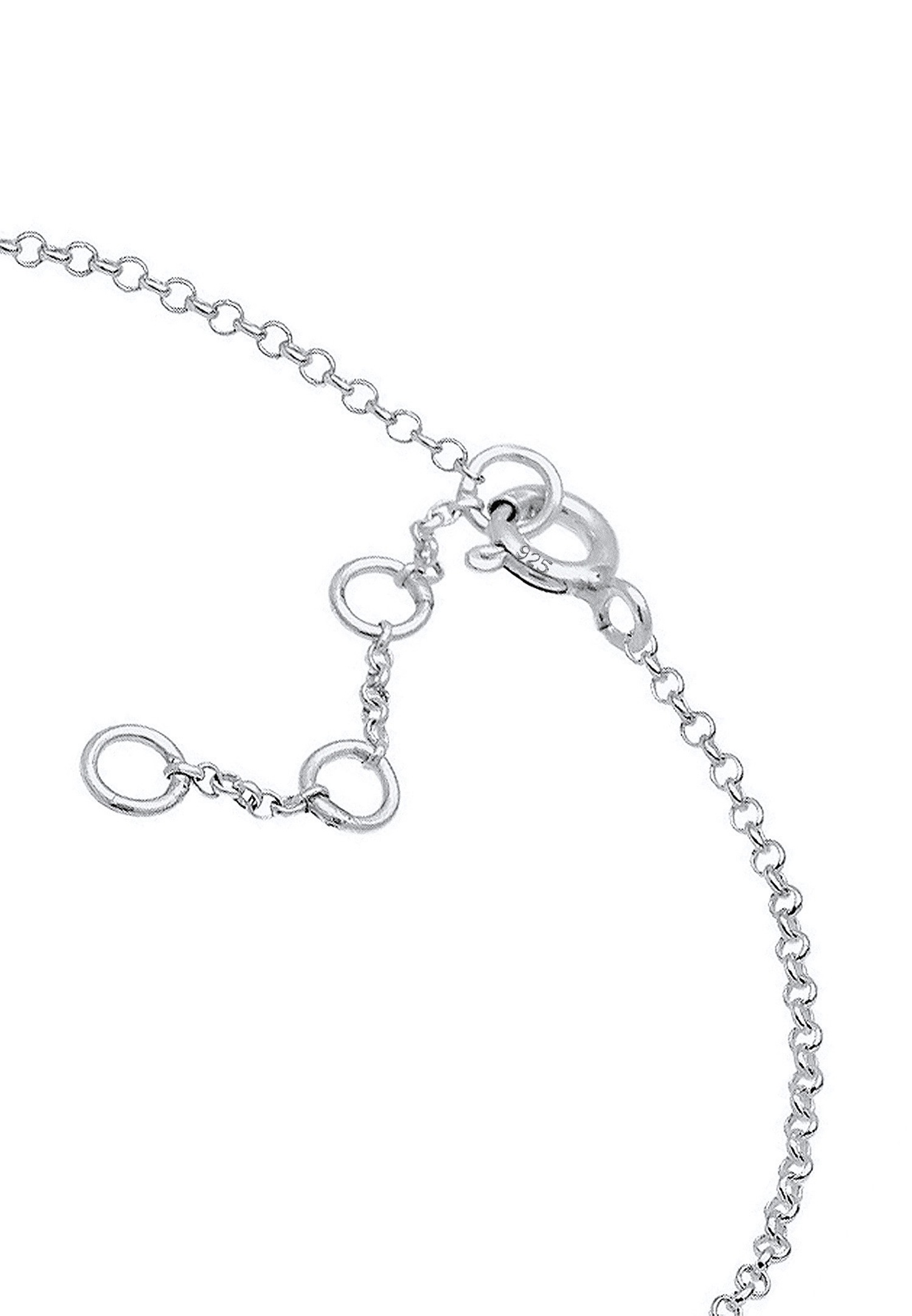 Elli Femmes avec symbole Evil Eye et cristaux en argent sterling 925