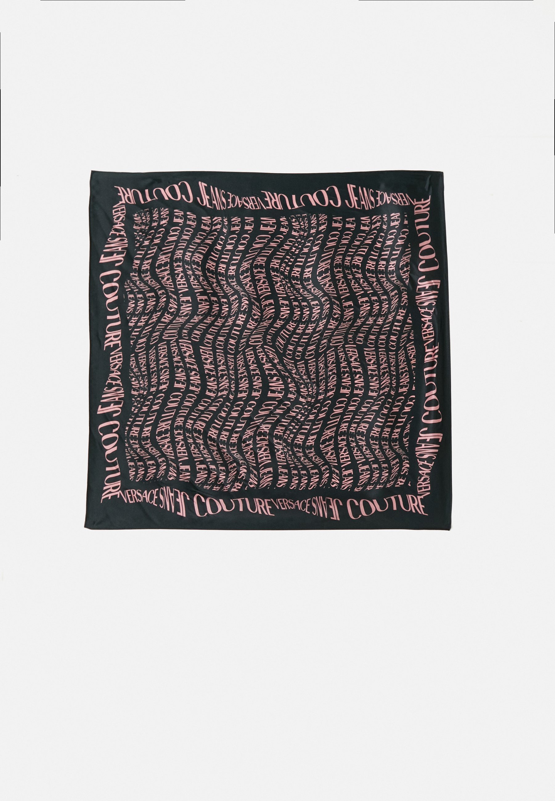 Versace Jeans Couture FOULARD 70X70 UNISEX - Foulard - black/dusty rose