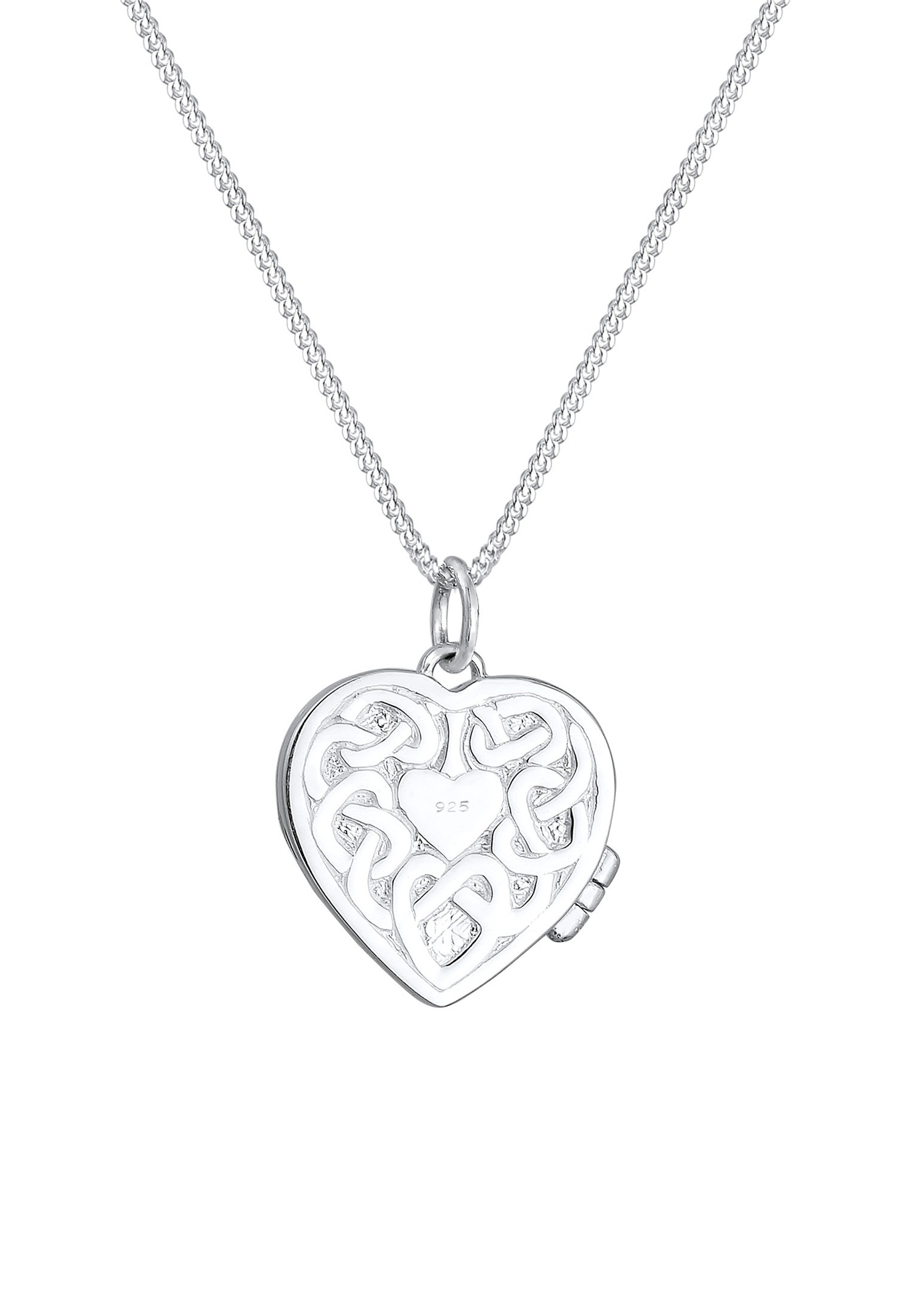 Elli Femme Médaillon Coeur Ornement de Pendentif Ludique en Argent Sterling 925