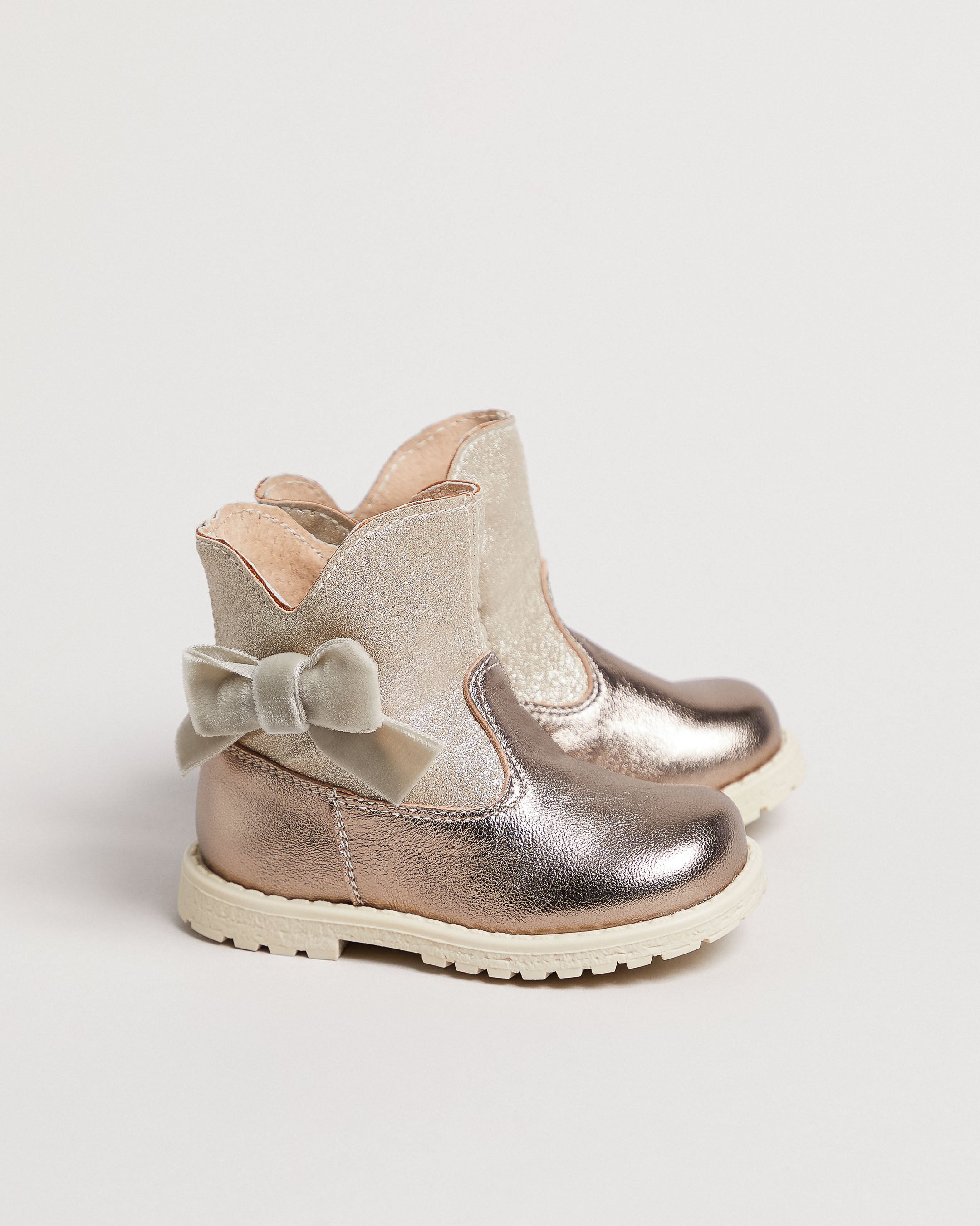 Bottines pour jeunes filles en cuir et matière technique