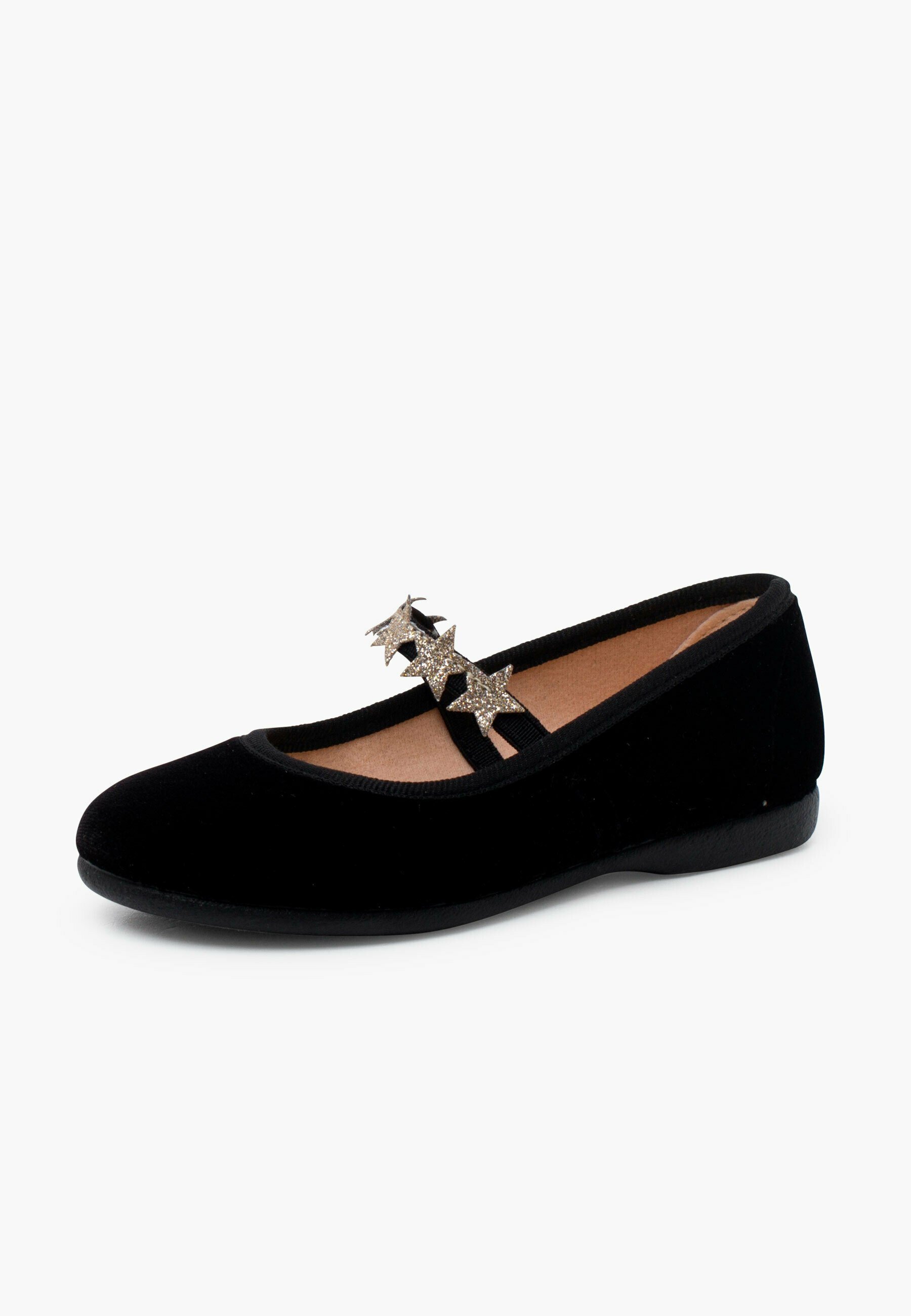 Pisamonas Mary Janes à étoiles élastiques - Chaussures bébé - noires
