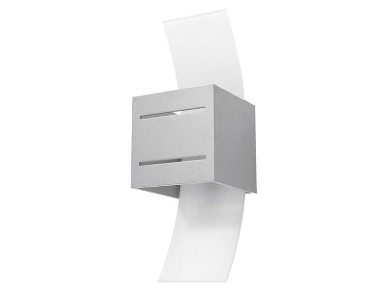 Kinkiet Loreto aluminiowy szary