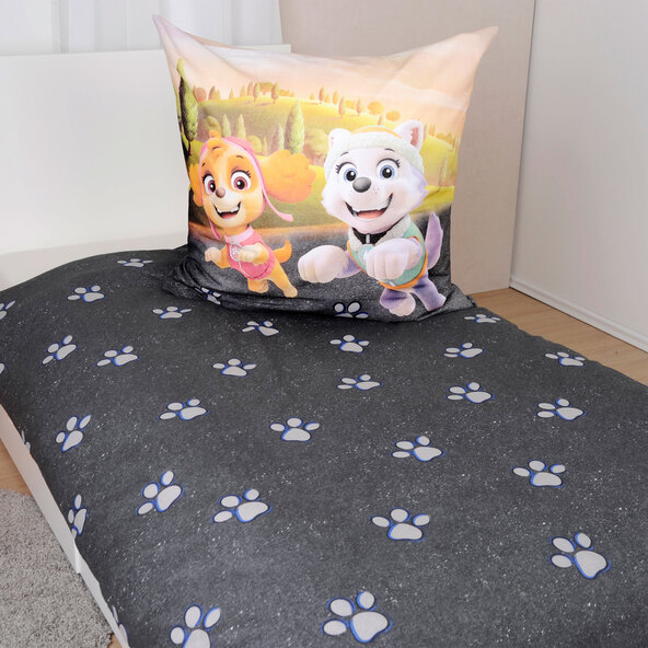 Paw Patrol sengetøy, 135 x 200 cm, antrasitt