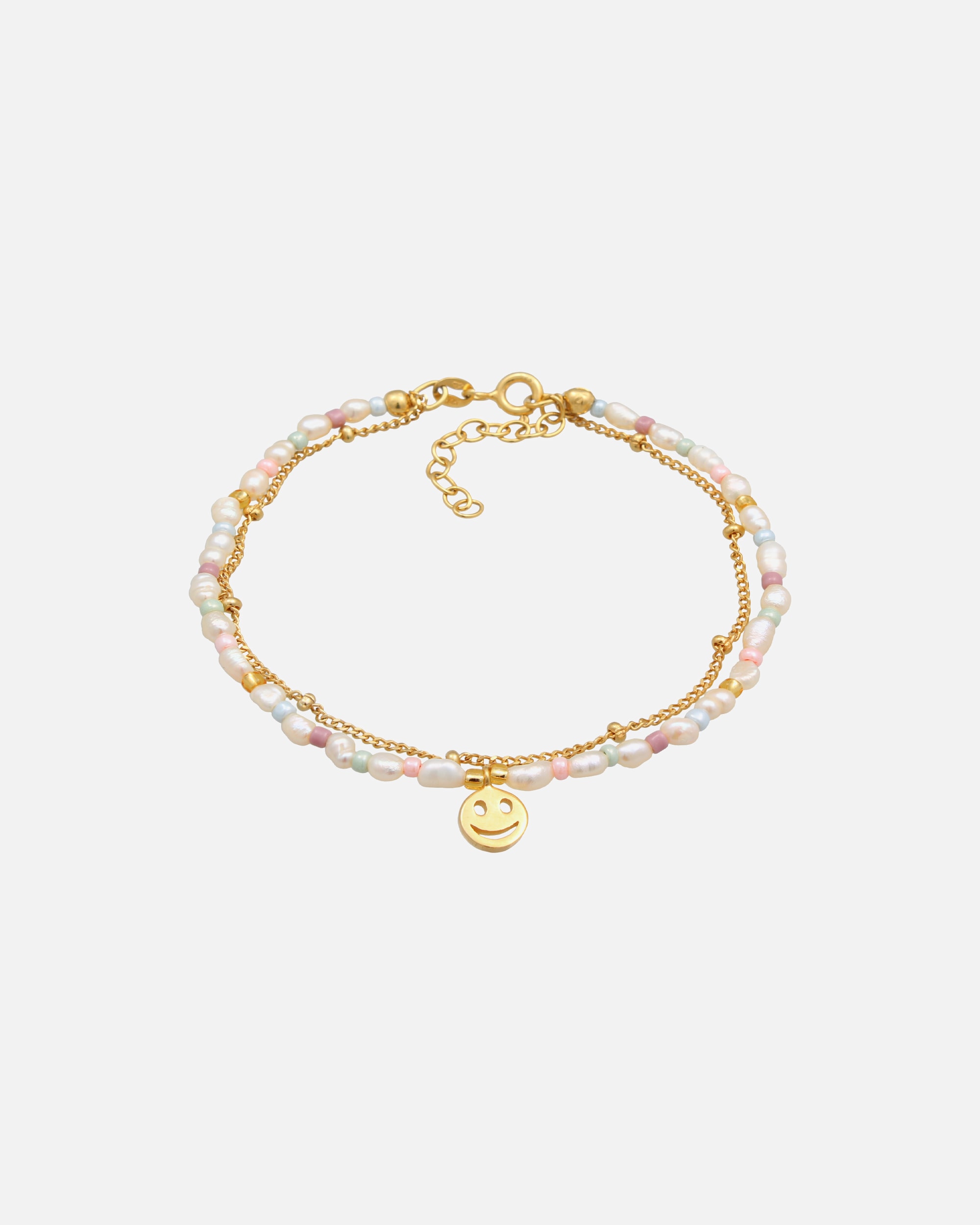 Elli Perles de avec Smiling face pour femmes avec Perles de Culture d'Eau Douce en argent sterling 925