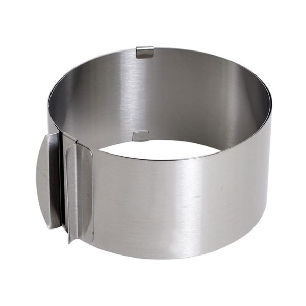 Obręcz opaska do tortów 16-30x8.5cm regulowana BRUNBESTE