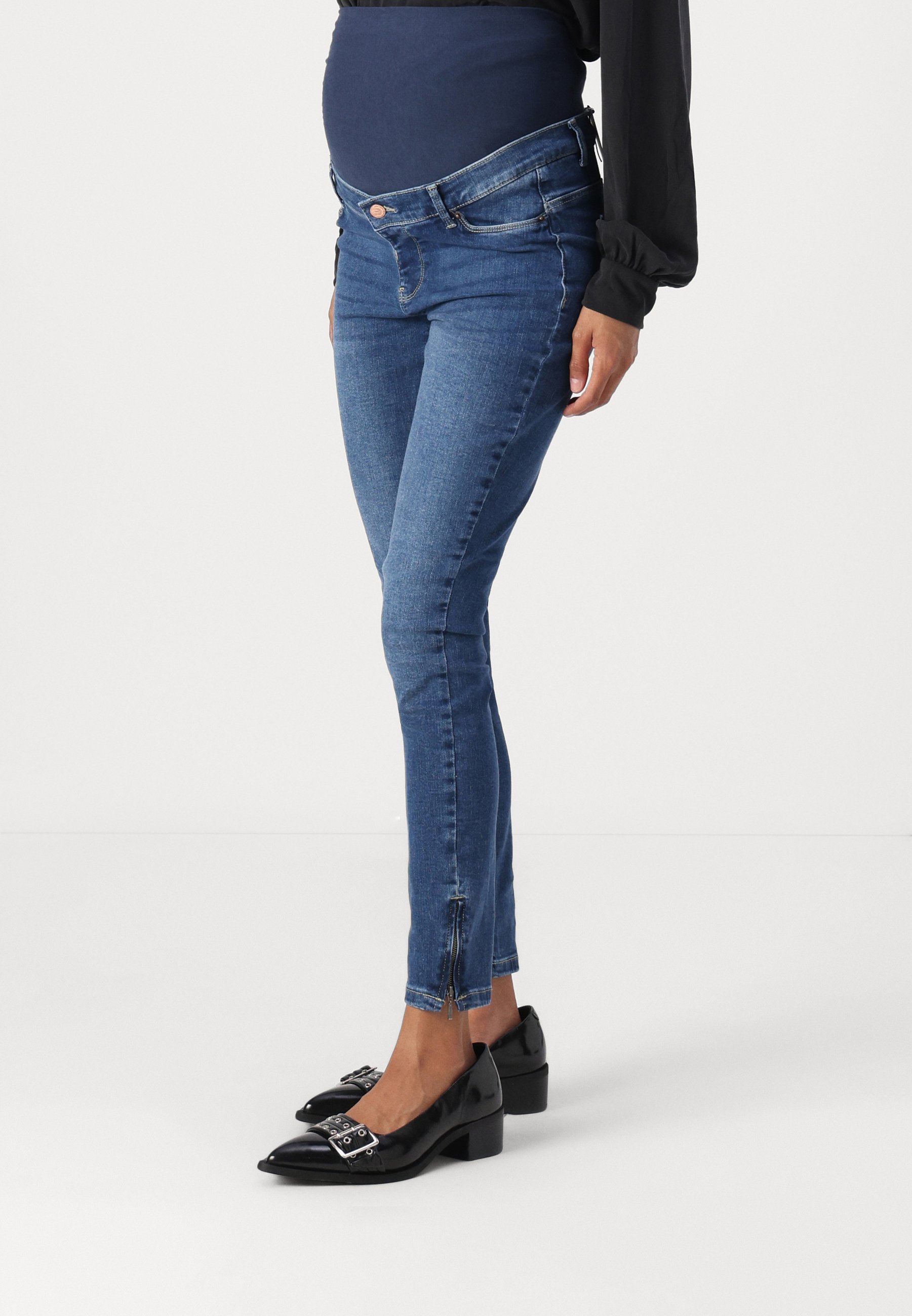 Vero Moda Maternity VMPOSH SKINNY JEANS - Jeans skinny fit - denim blu medio