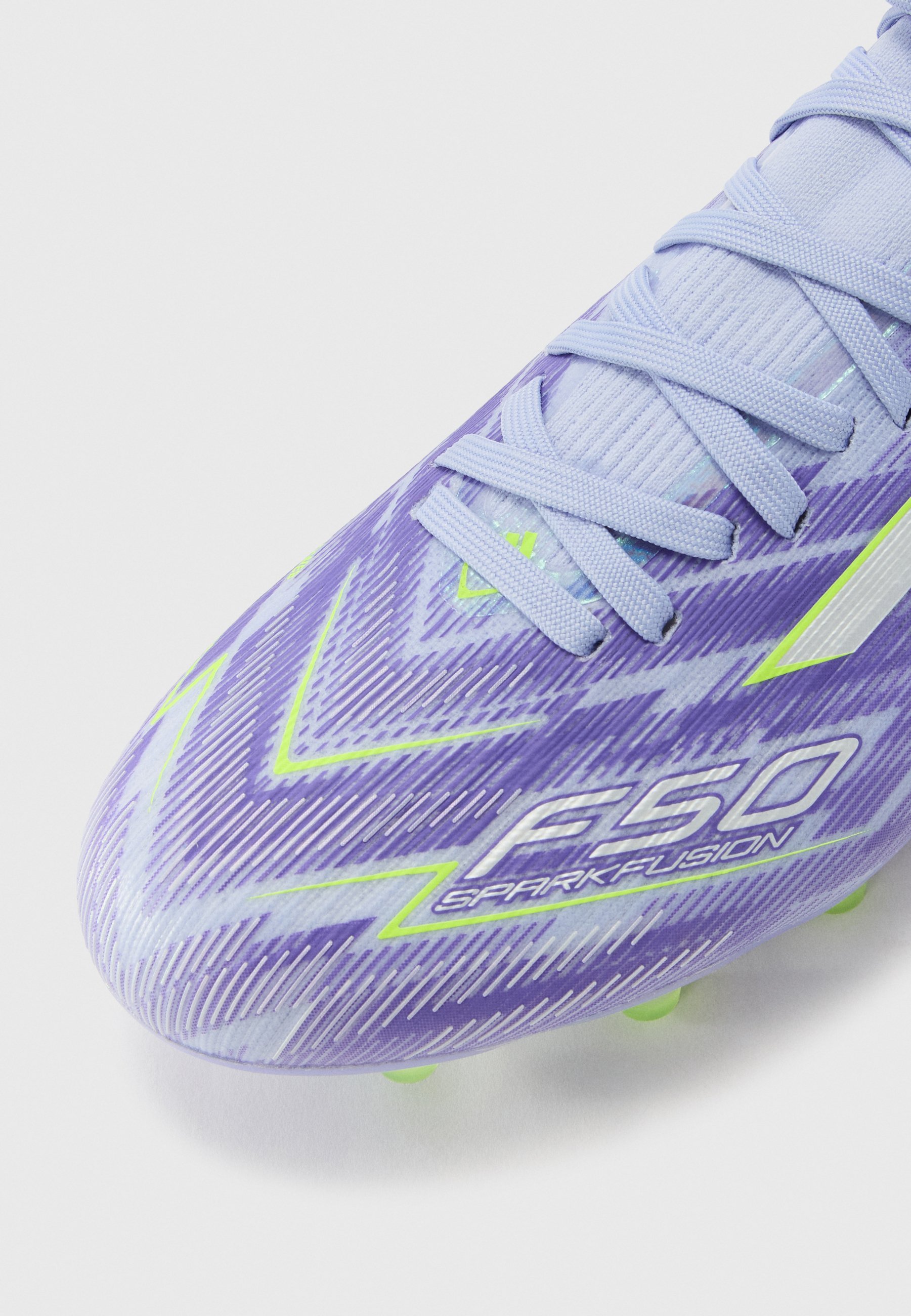 adidas Performance F50 SPARKFUSION PRO - Voetbalschoenen voor stevige ondergrond - violettint/helder citroengeel/paarse rush