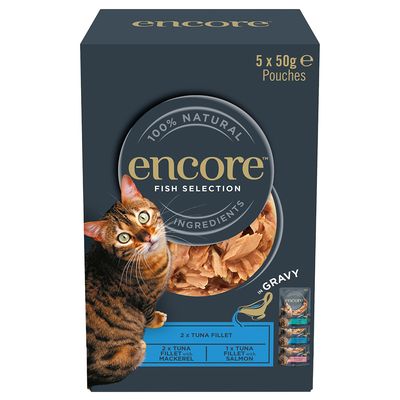 Encore Cat Saucey Pouch Mix 5 x 50 g
