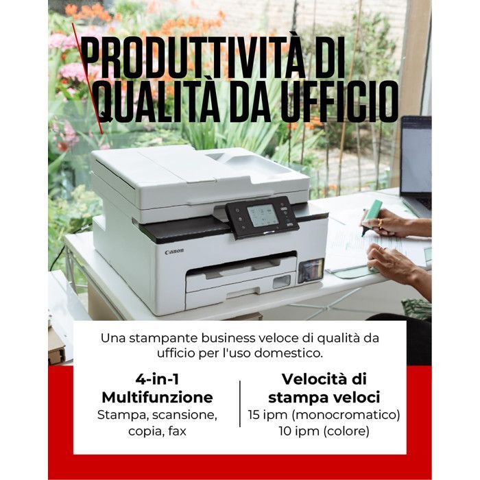 Imprimante Multifonction - CANON - MAXIFY GX2050 - Jet d'encre - Wi-Fi - ADF 35 feuilles