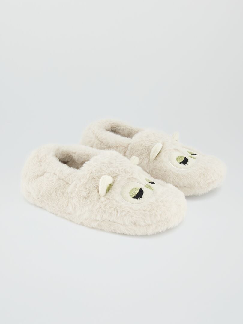 Pantuflas Sherpa - Blancas