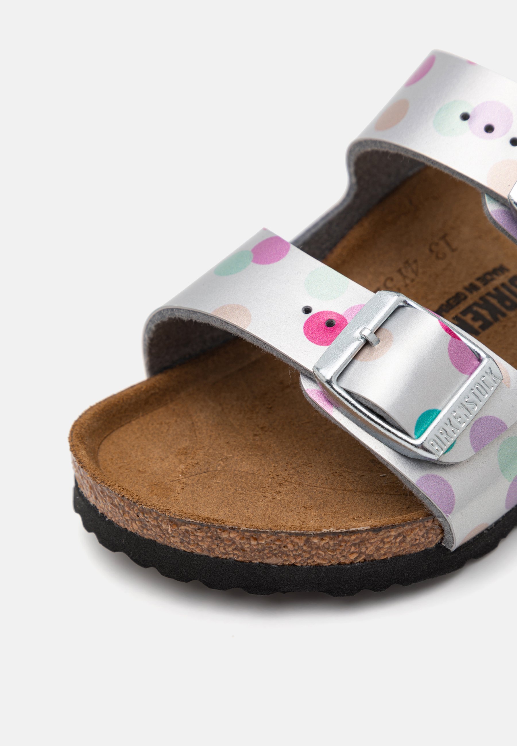 Birkenstock ARIZONA KIDS - Mules - argent métallisé électrique