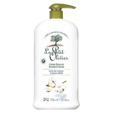 Sprchový gél Le Petit Olivier Cotton Milk 750 ml 750 ml