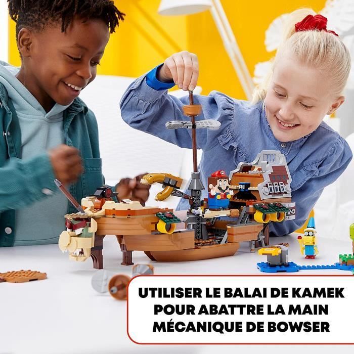 71391 Super Mario Bowser's Flying Fortress Expansion Set, Building Toy for Kids with 3 Figures