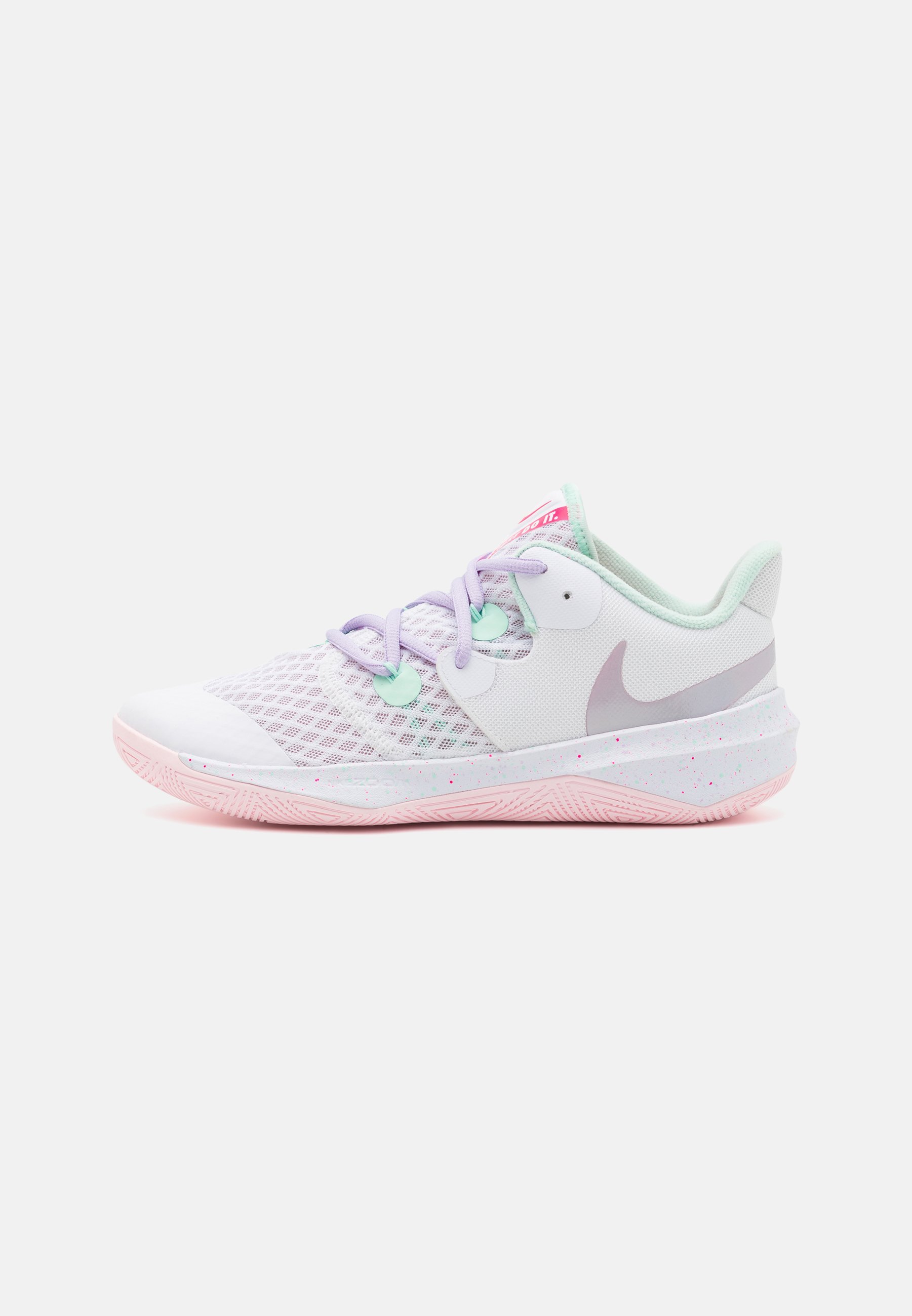 Scarpe da pallamano Nike Performance ZOOM HYPERSPEED COURT SE UNISEX - bianco/menta/grigio violetto nebbia/rosa