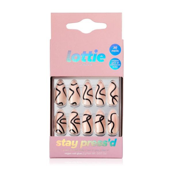 Unghii Lottie London Stay Press'D - Abstract Swirl