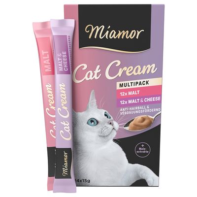 Miamor Kattesnack Malt-Fløte & Malt-Ost Blandet Pakke