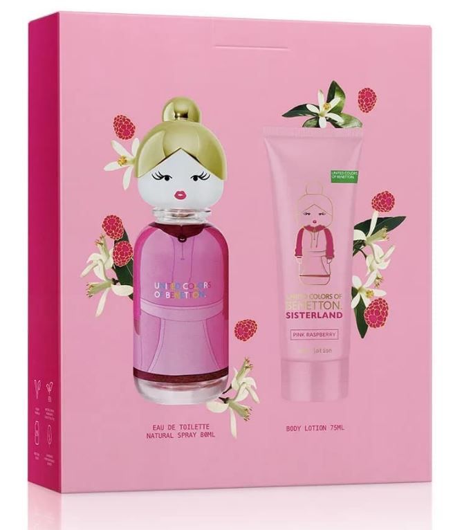 „Sisterland Pink Raspberry“ dovanų rinkinys Kvepalų dovanų rinkiniai moterims