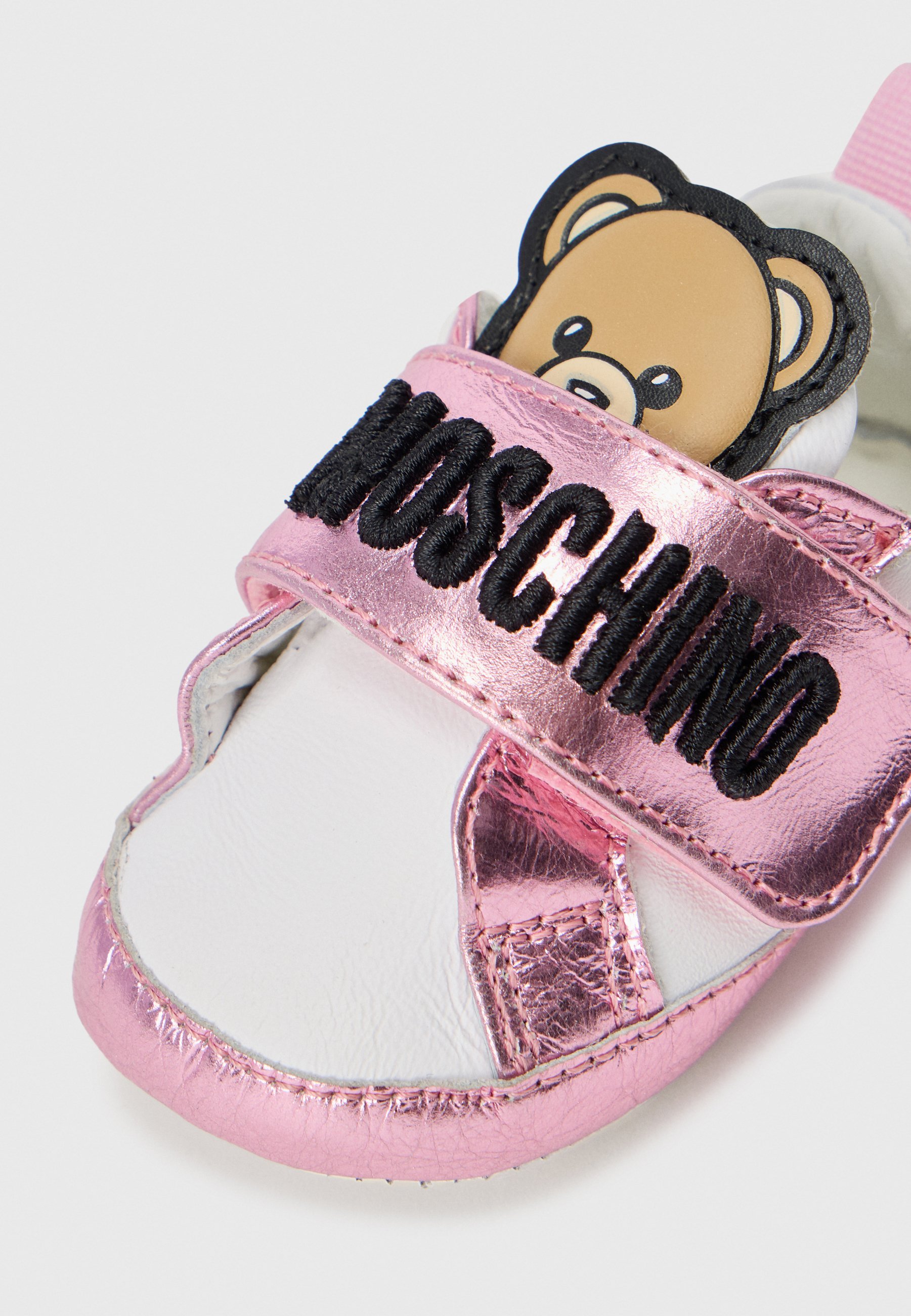 MOSCHINO UNISEX - Chaussures bébé - blanc/rose/noir