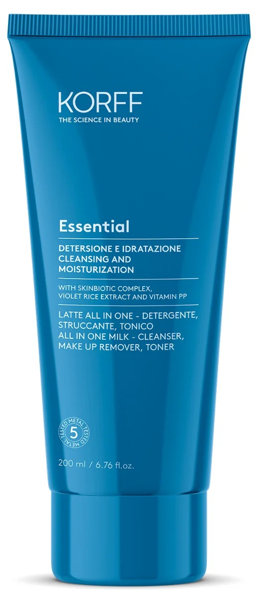 KORFF Korff Essential All In One Milk 200 ml Reinigende Make-up Remover en Toner