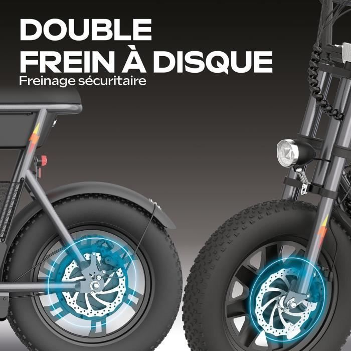 Bicicletta elettrica senza pedali - URBANGLIDE - Thunder 160 - Autonomia 30 km - Velocità 25 km/h - Grigio