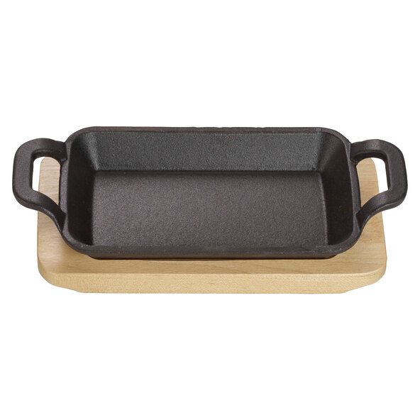 Rektangulær serveringsskål, 17 x 10 x 2,5 cm, sett med 4