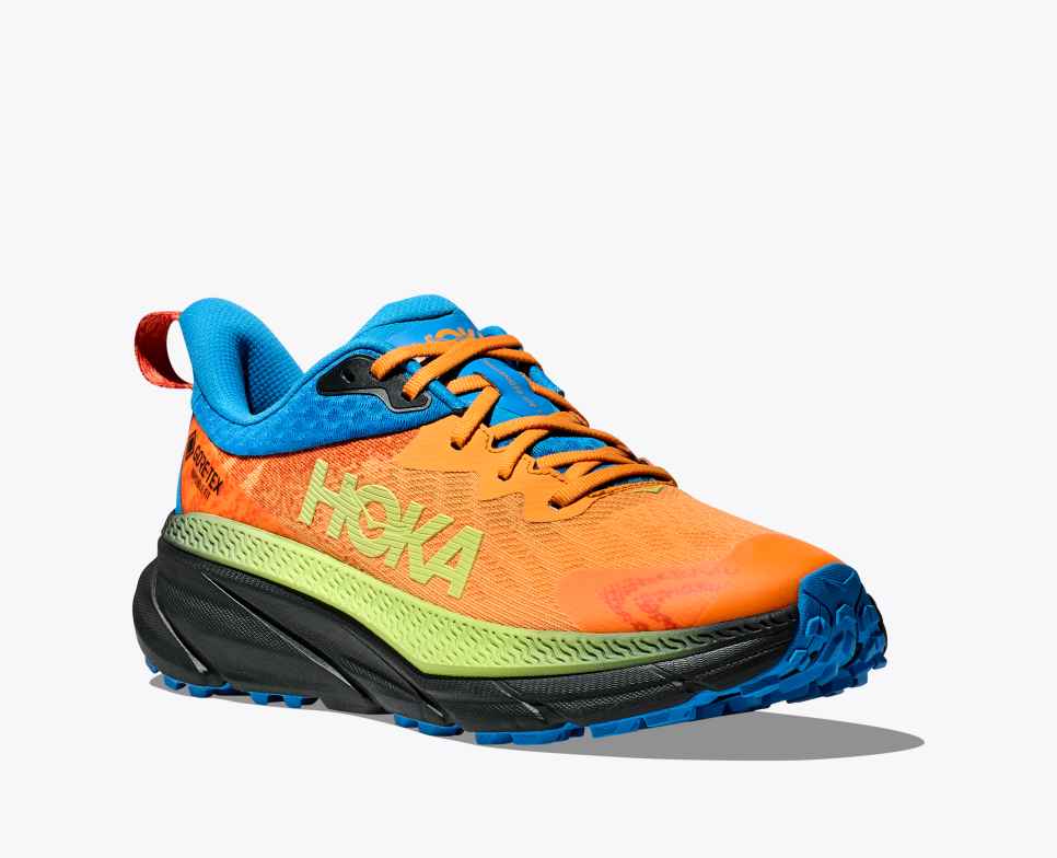 HOKA Challenger 7 GORE-TEX Zwart/Solar Flare