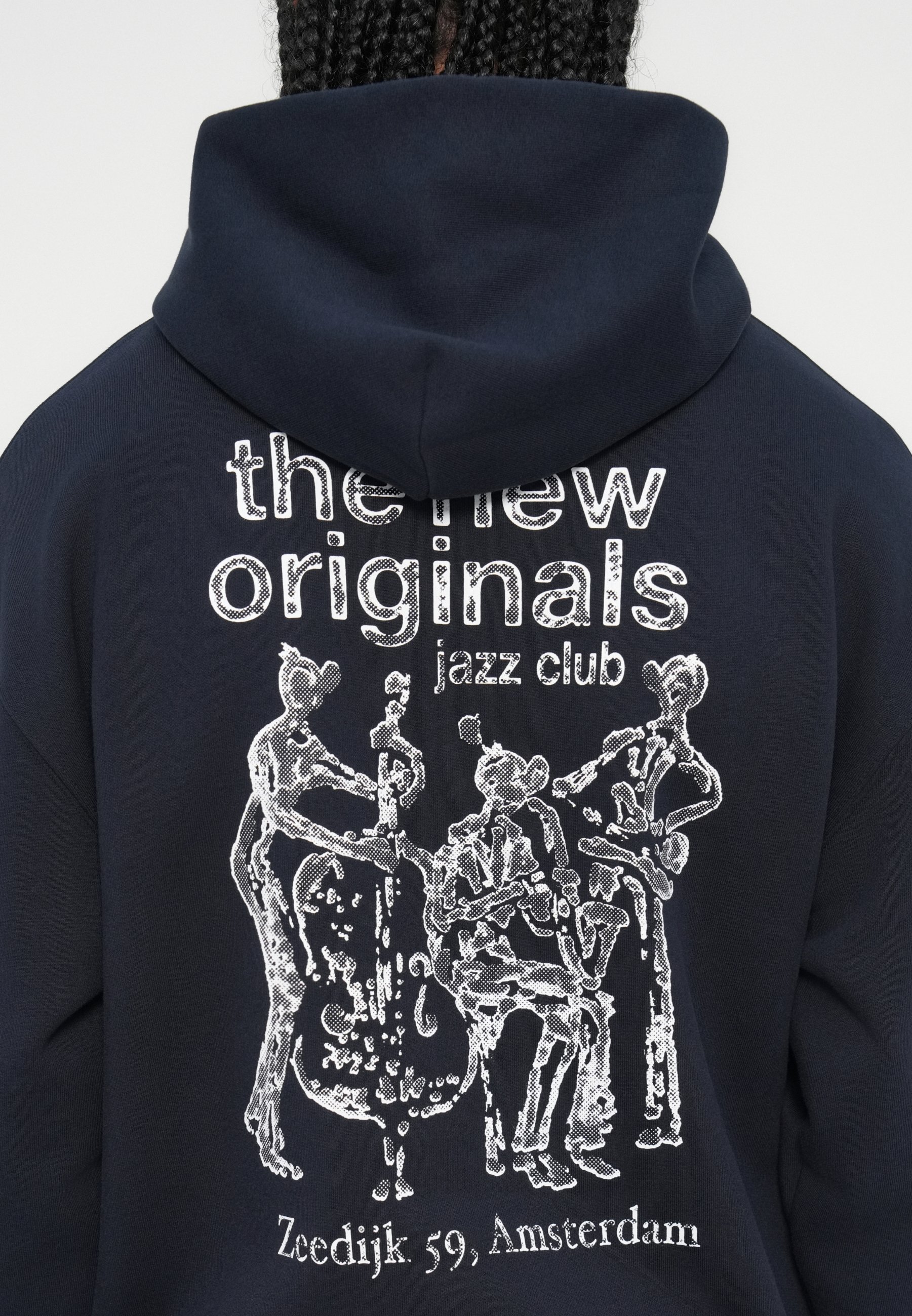 De New Originals JAZZ CLUB HOODIE - Sweatshirt - marineblauw