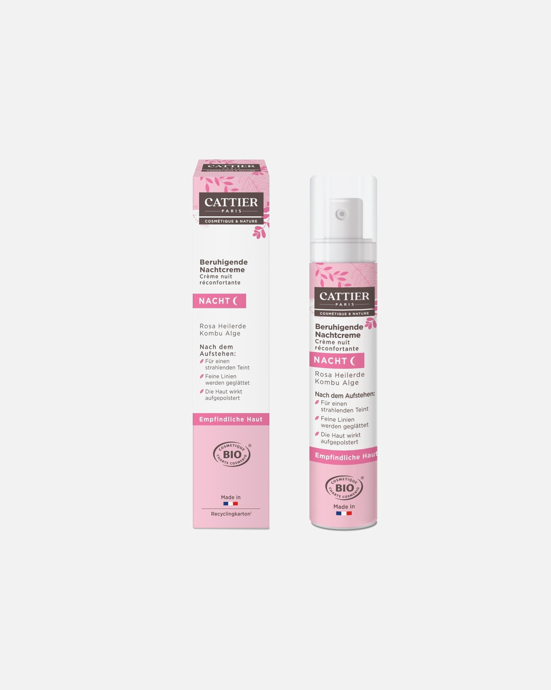 Cattier Night Cream Pink Clay - 50 ml