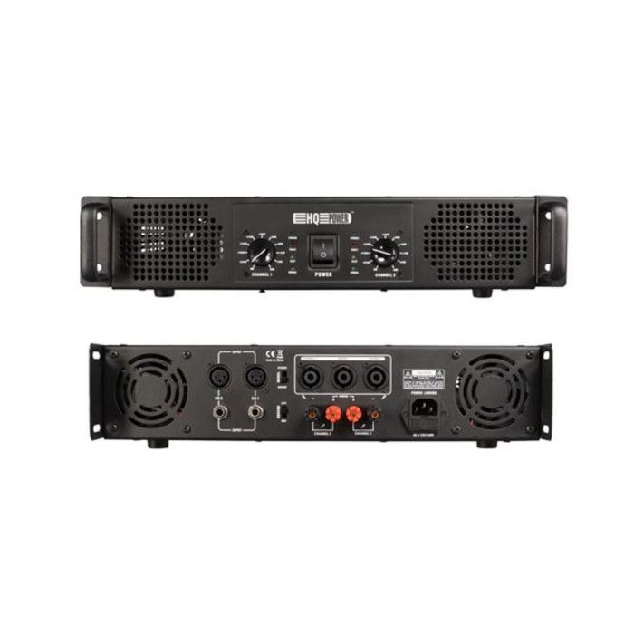 DJ PA Amplifier - HQ Power SAGIRA 150 HQAA10010 - stereo 2x150 W RMS (2U - 19
