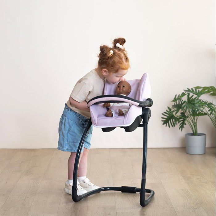 SMOBY - Maxi-Cosi - Seggiolone + Seduta rosa - 3 in 1 - Per bambole - Età 3+