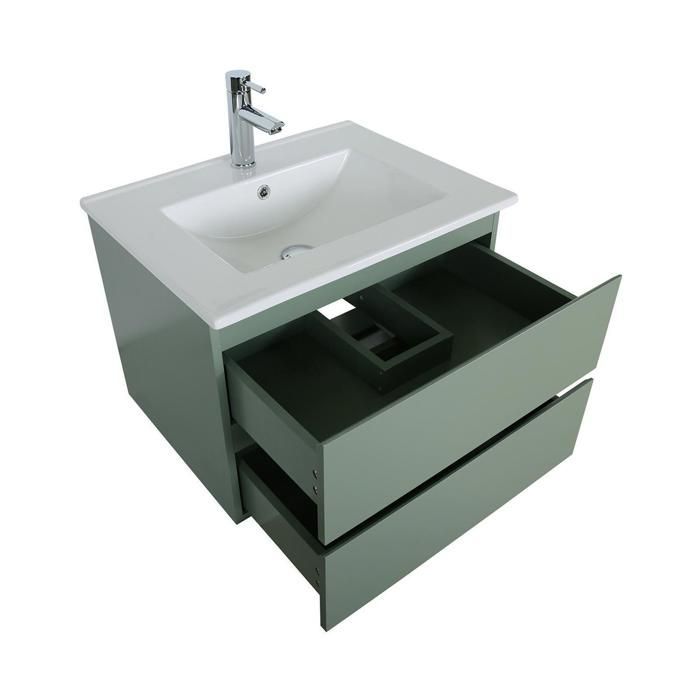 Mobile lavabo singolo SORRENTO da 60 cm + rubinetto + specchio + colonna