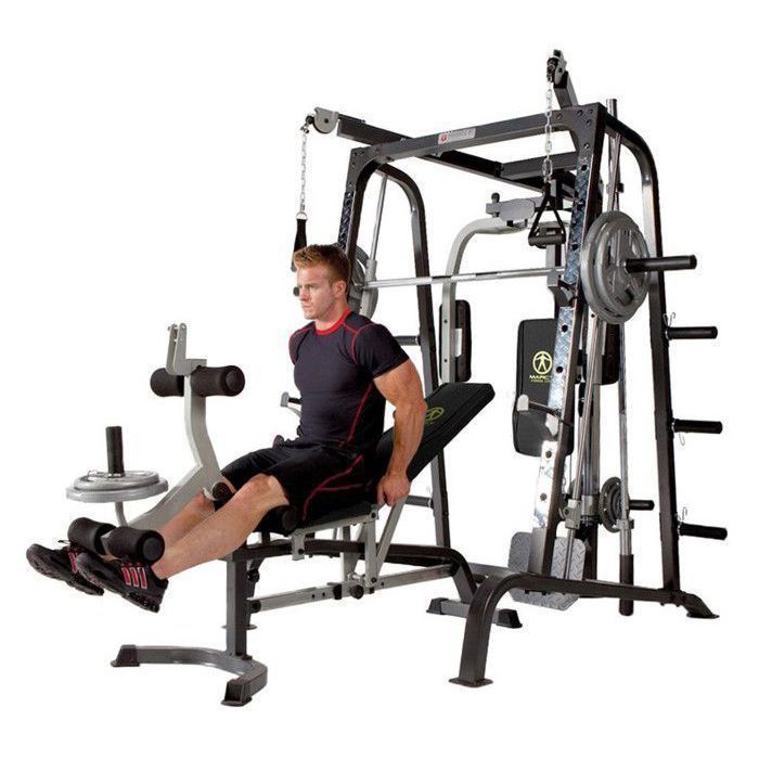 Marcy MD9010G, struttura per esercizi in acciaio nera - per allenamento con i pesi