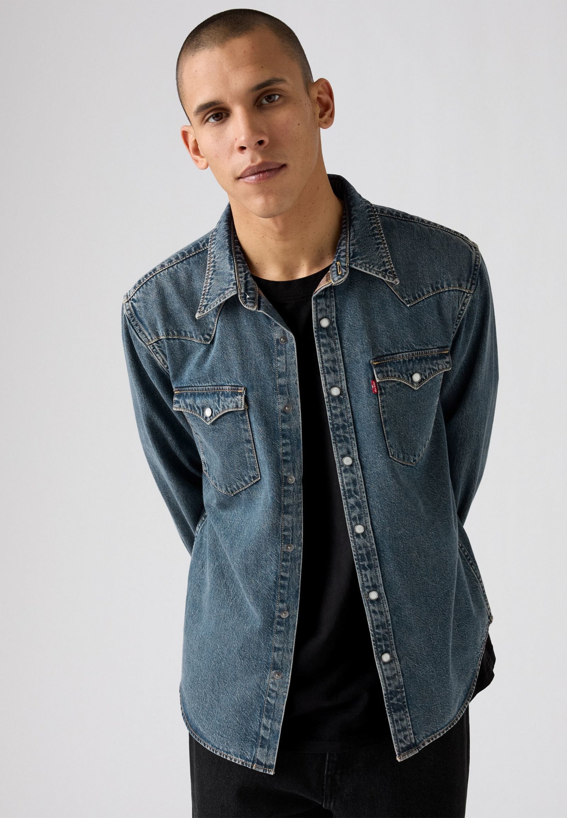 Levi's® BARSTOW WESTERN STANDARD - Hemd - gewaschenes Blau