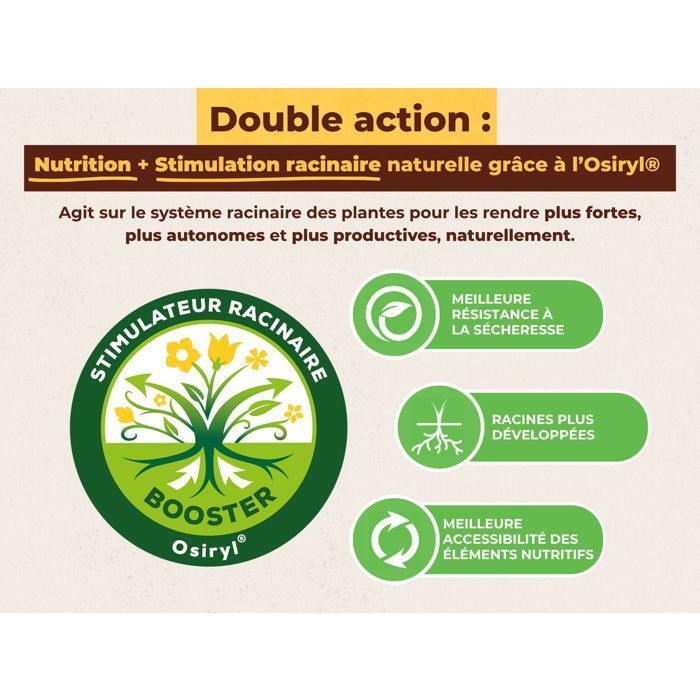 SOLABIOL Engrais fraisiers & petits fruits - 750g - Jusqu'à 15m² - Stimulateur de croissance - Nutrition longue durée