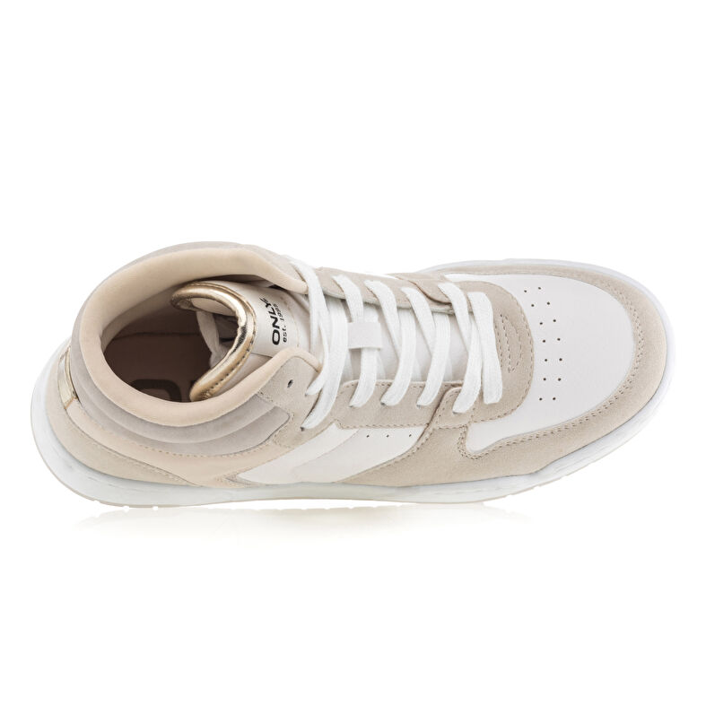 Zapatillas deportivas para mujer color beige.
