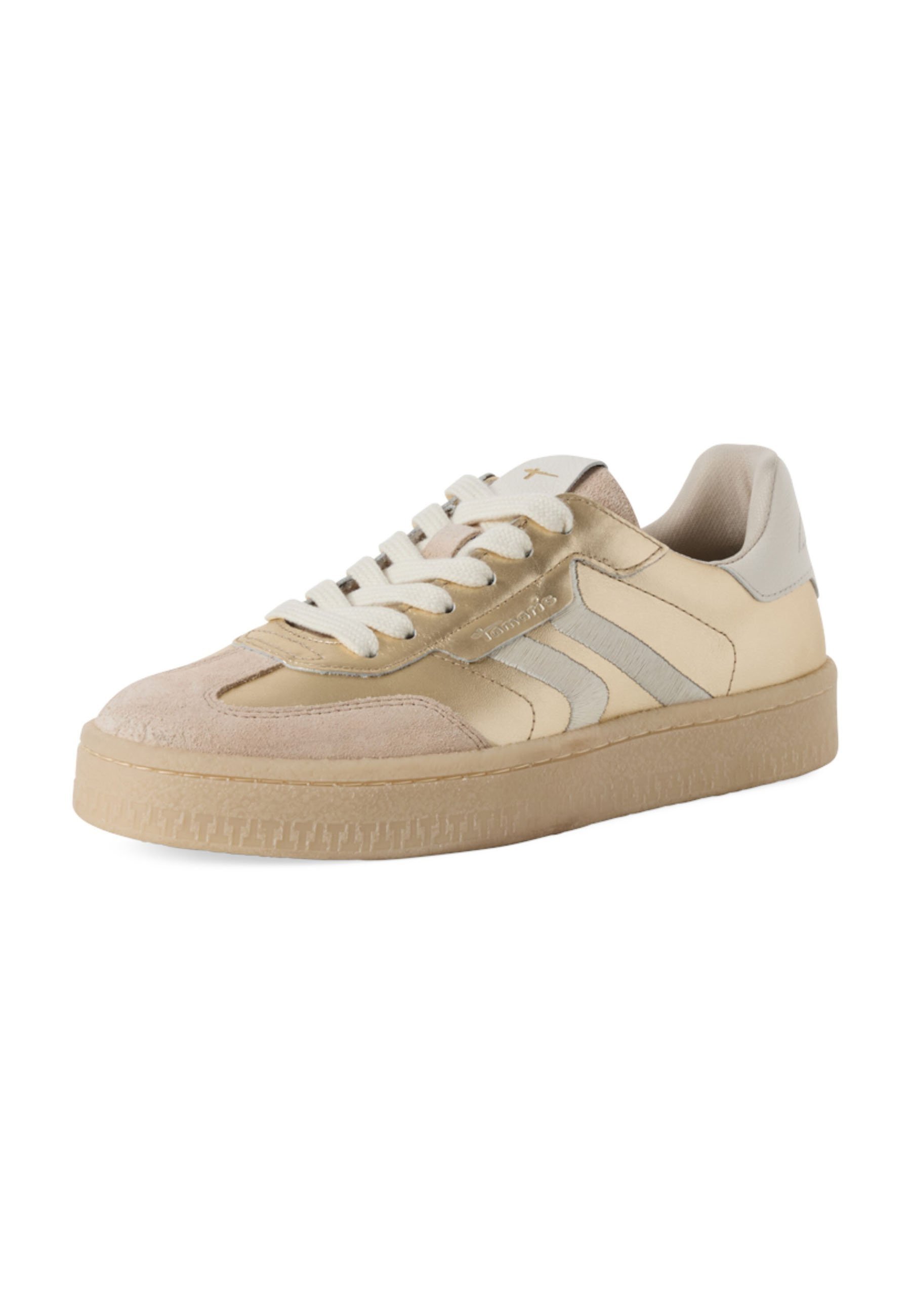 Tamaris sneakers - lichtgouden kam
