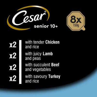 Cesar Senior 10+ Trays Gemengd Pakket