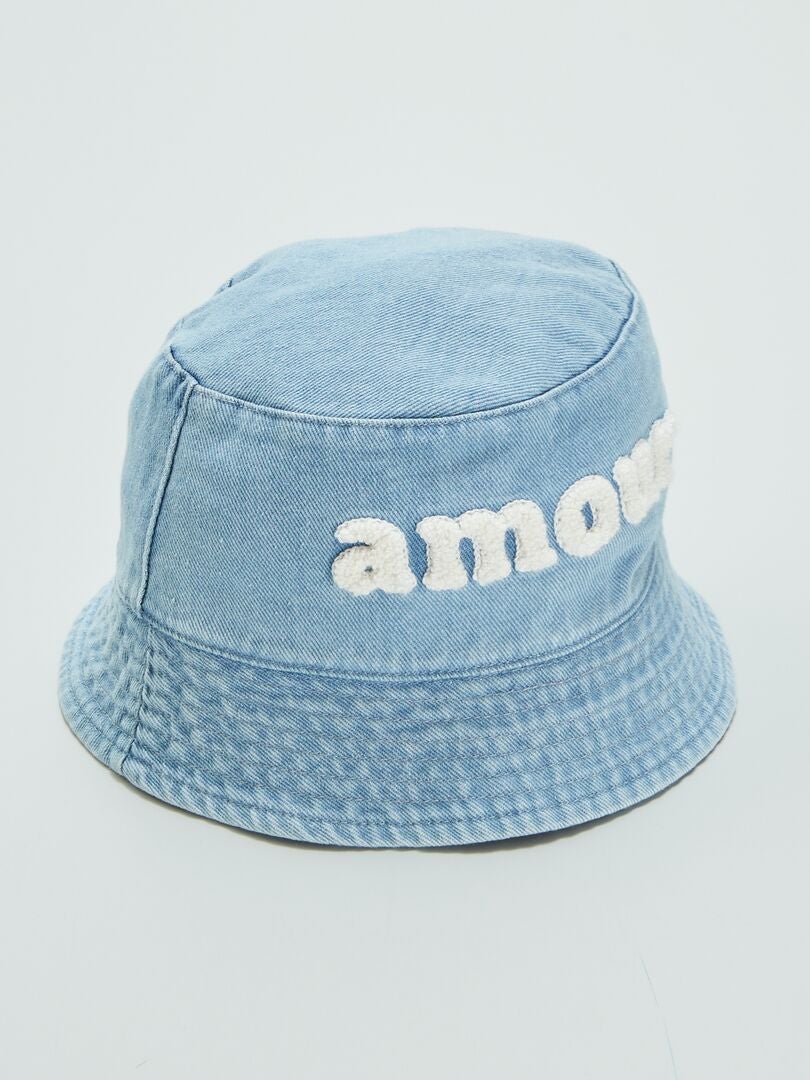 Boné jeans 'Amour' - ROSA