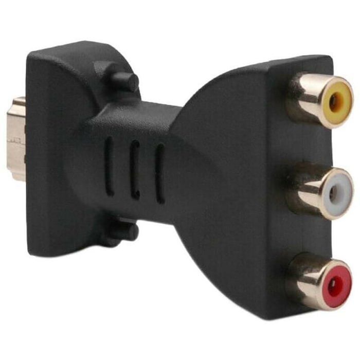 Adaptateur Hdmi Mâle Vers 3 Rca Femelle Composite Av Audio Vidéo Convertisseur Tv