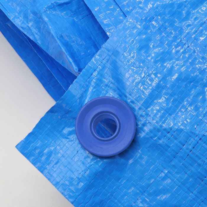 Lot de 20 oeillets à clipser pour bâche à bulles ou autres types de bâches  - Bleu - Linxor