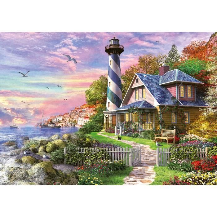 Landscape and Nature Puzzle - EDUCA - Rock Bay Lighthouse - 1000 pieces - Adult