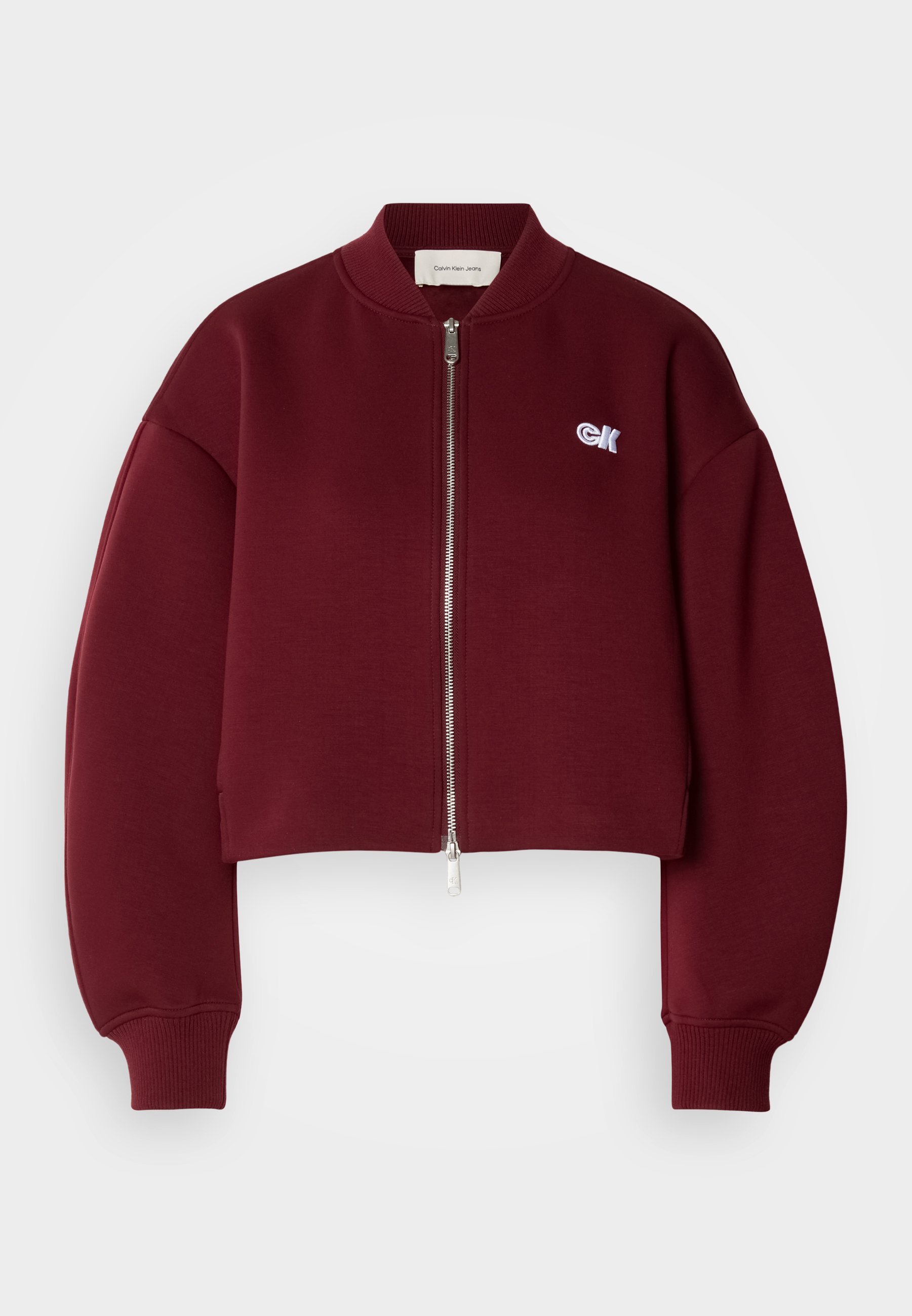 Calvin Klein Jeans sweatshirt met rits - dieprood