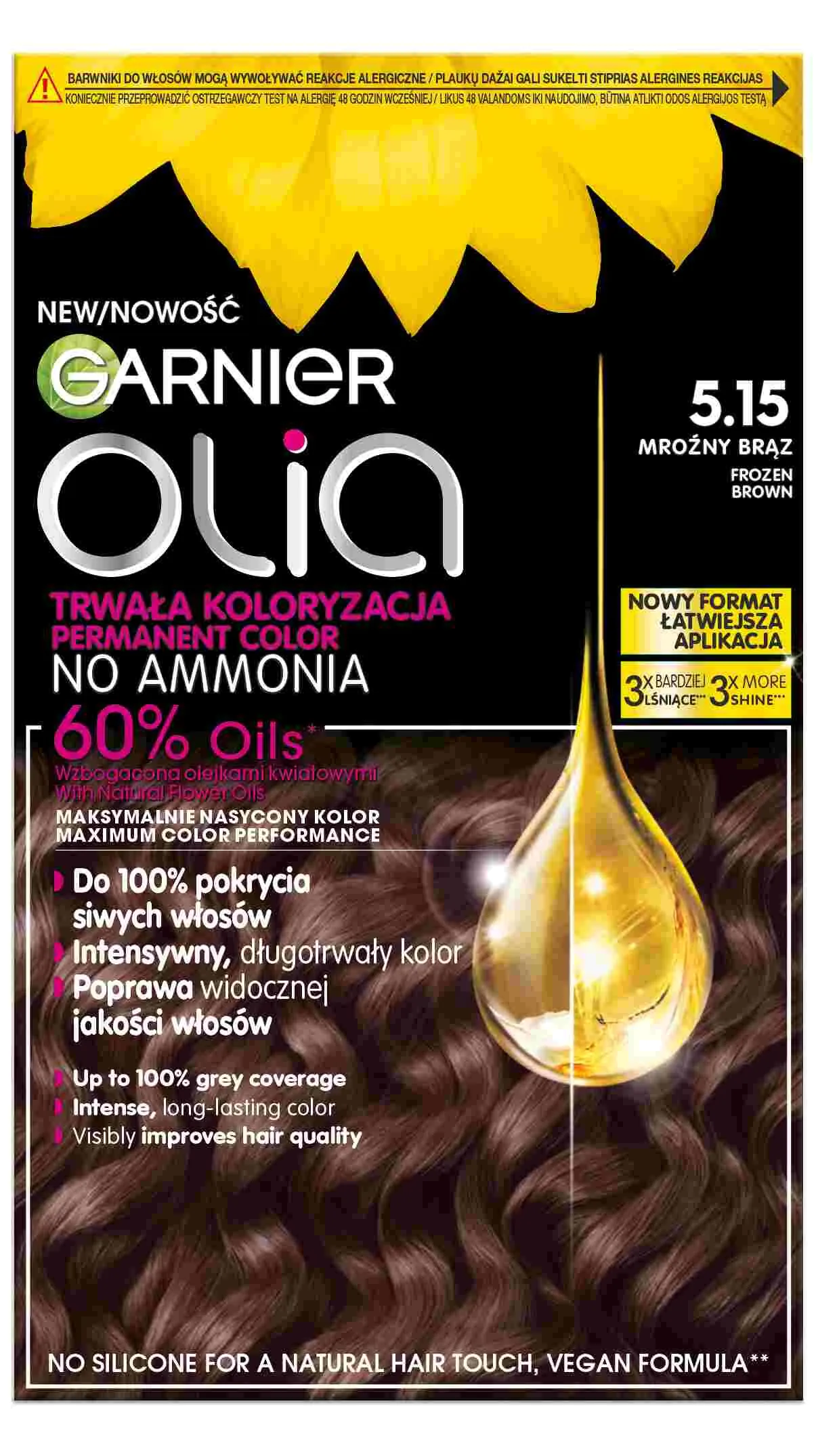 Garnier Olia Farba do włosów 5.15 Frozen Brown