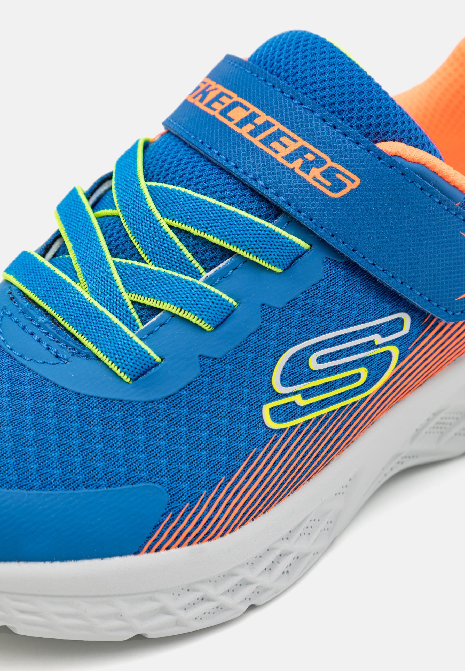 Skechers MICROSPEC II - Scarpe da ginnastica - blu royal/arancione