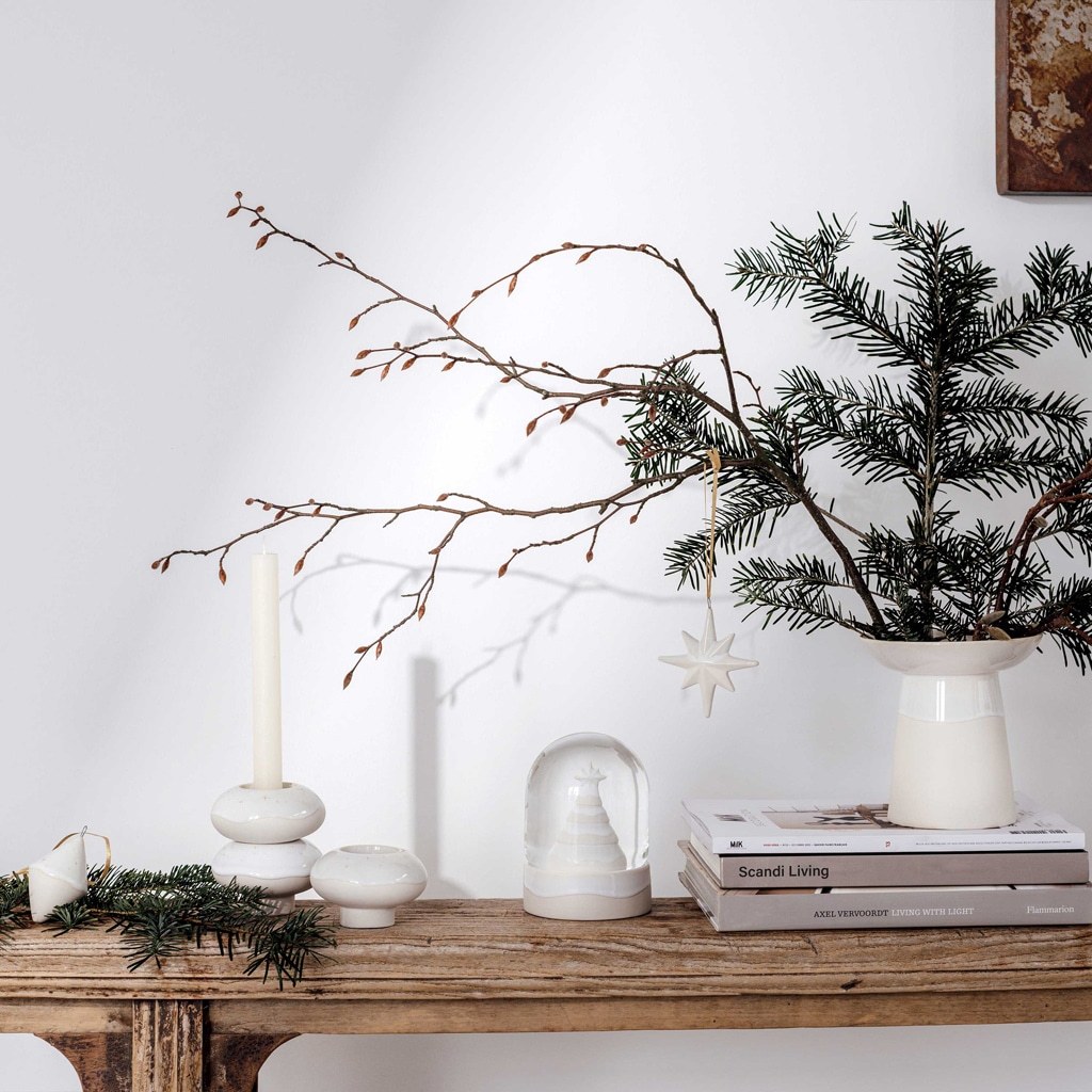 Villeroy & Boch dekoratyviniai papuošalai, dvigubo kūgio formos praustuvas „Winter Glow“, 1 vnt.